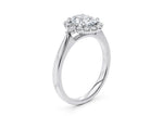 Hampstead Halo Platinum Oval Engagement Ring