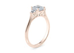 Paris Trilogy Rose Gold 18k Cushion Engagement Ring