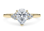 Rosa Vintage Yellow Gold 18k Pear Engagement Ring