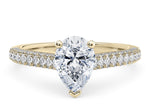 Bloomsbury Vintage Yellow Gold 18k Pear Engagement Ring