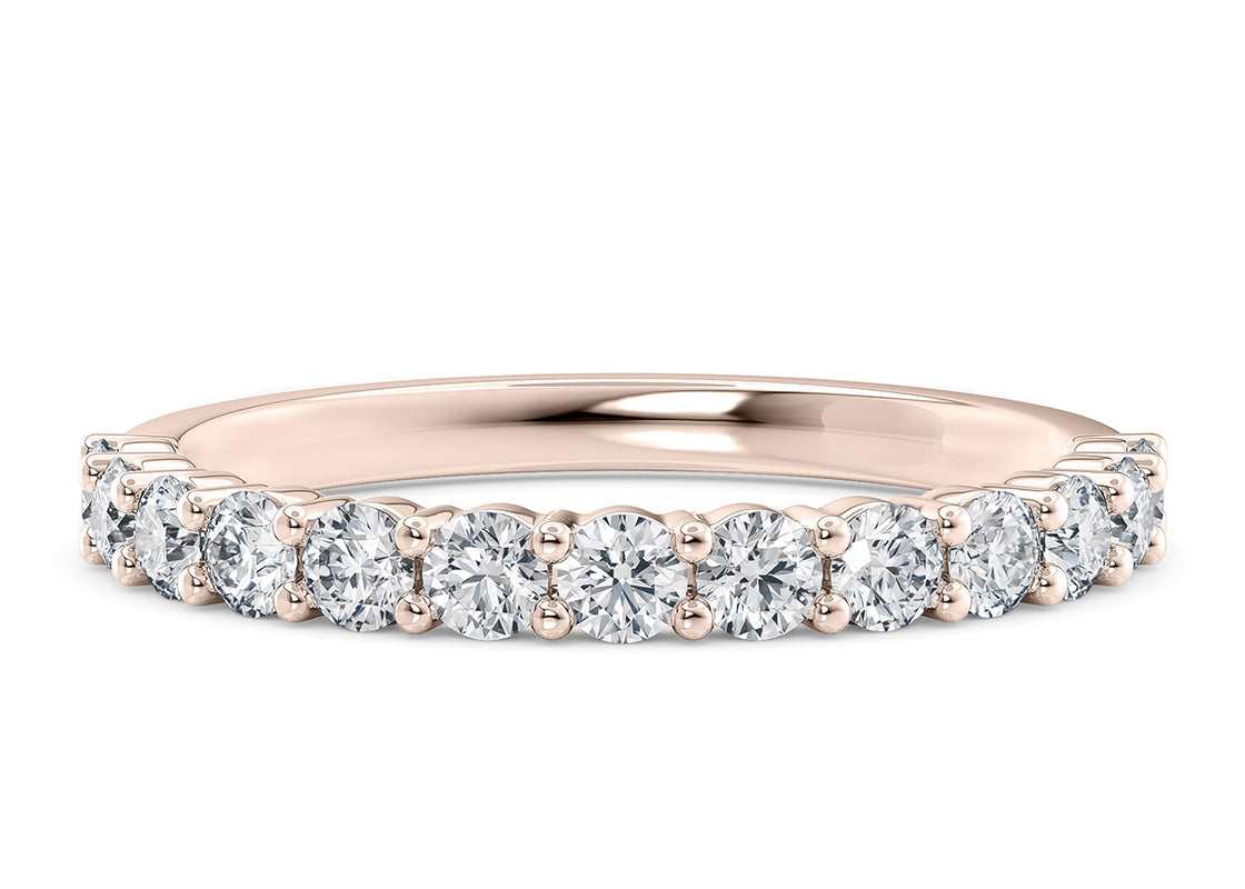 Akinia Rose Gold 18k Full Set Natural Eternity Ring