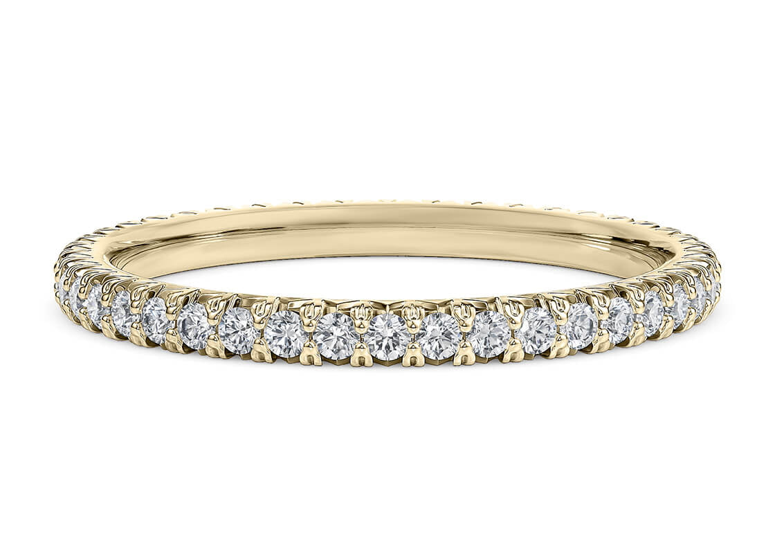 Kindrea Yellow Gold 18k Full Set Eternity Ring
