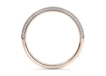 Olympia Rose Gold 18k Half Set Eternity Ring