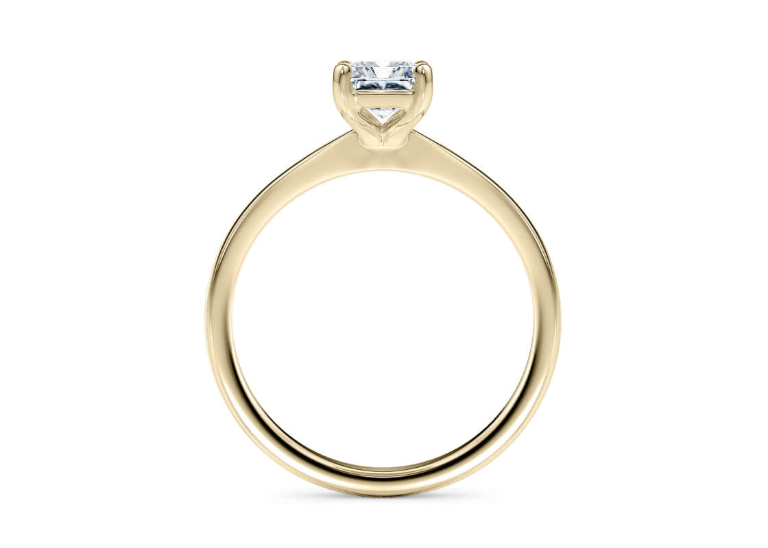 1477 Classic Solitaire Yellow Gold 18k Radiant Engagement Ring