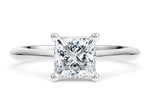 Iris Solitaire Platinum Princess Engagement Ring