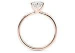 Zeta Solitaire Rose Gold 18k Round Engagement Ring