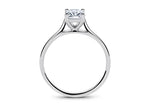Contour Solitaire Platinum Radiant Engagement Ring