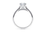 Iris Solitaire Platinum Round Engagement Ring