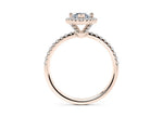 Isabella Halo Rose Gold 18k Marquise Engagement Ring