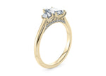 Imperia Trilogy Yellow Gold 18k Emerald Engagement Ring