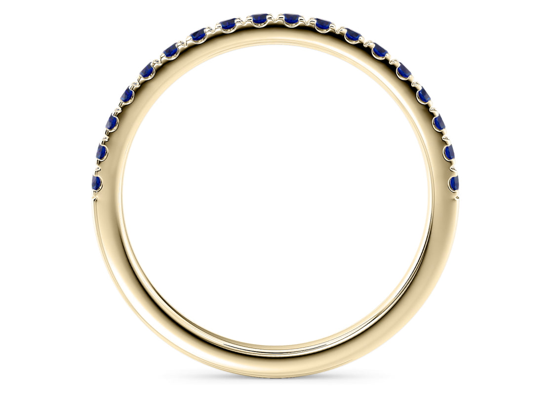 Vogue Sapphire Yellow Gold 18k Eternity Ring