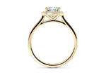 Minerva Halo Yellow Gold 18k Cushion Engagement Ring