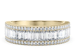 Anastasia Yellow Gold 18k Full Set Natural Eternity Ring