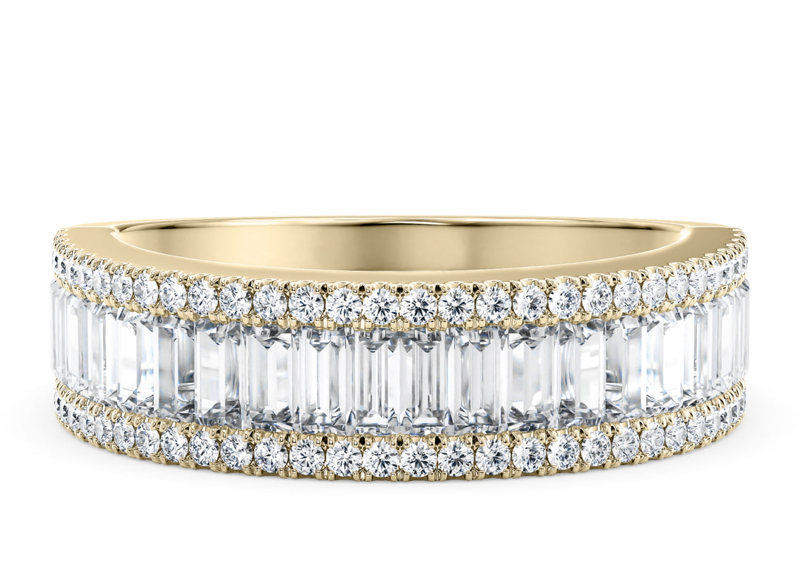 Anastasia Yellow Gold 18k Full Set Natural Eternity Ring