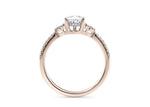 Gaia Vintage Rose Gold 18k Pear Engagement Ring