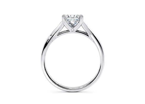 Hanover Solitaire Platinum Princess Engagement Ring