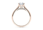 Iris Solitaire Rose Gold 18k Round Engagement Ring