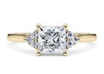 Rosa Vintage Yellow Gold 18k Princess Engagement Ring
