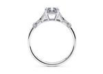 Jasmine Vintage Platinum Radiant Engagement Ring