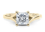 Hanover Solitaire Yellow Gold 18k Princess Engagement Ring