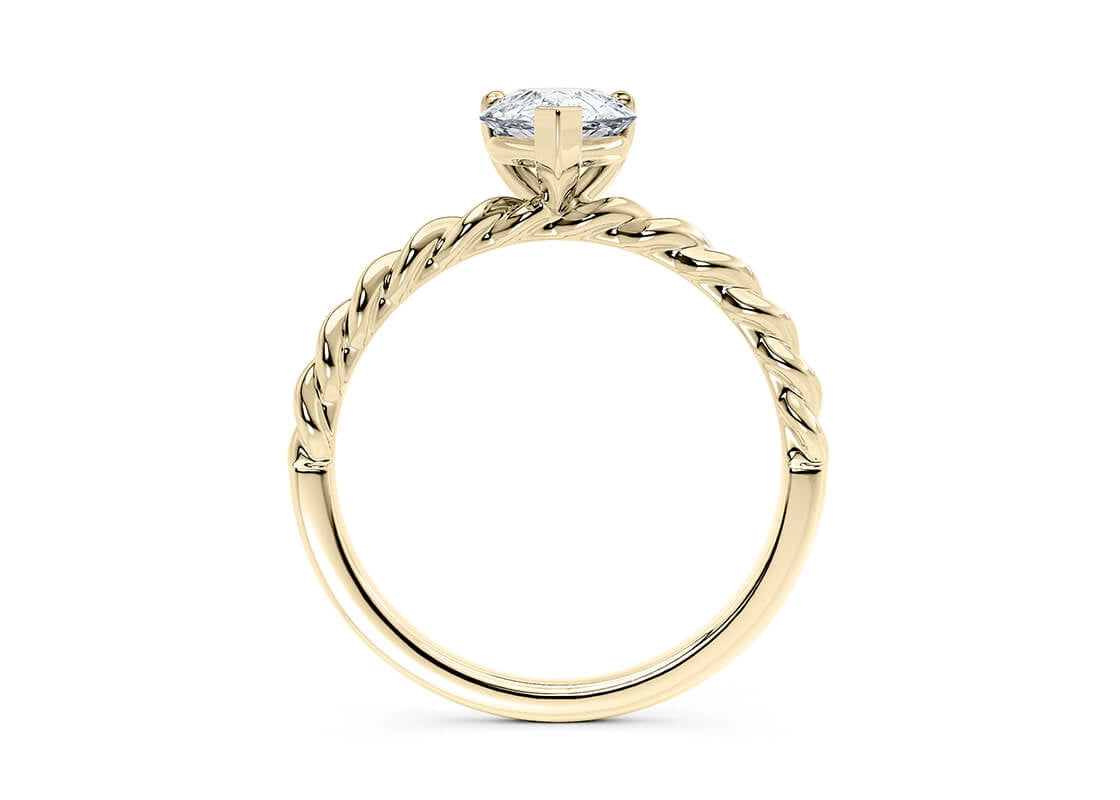Ascot Solitaire Yellow Gold 18k Pear Engagement Ring