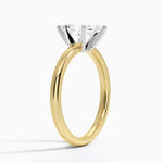 Comfort Fit 2mm Six-Prong Solitaire Ring Yellow Gold 18k Marquise Engagement Ring