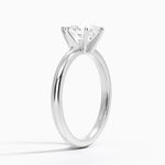 Comfort Fit 2mm Six-Prong Solitaire Ring Platinum Pear Engagement Ring