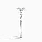 Comfort Fit 2mm Solitaire Ring Platinum Princess Engagement Ring