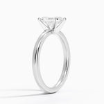 Comfort Fit 2mm Solitaire Ring Platinum Radiant Engagement Ring