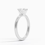 Comfort Fit 2mm Solitaire Ring Platinum Round Engagement Ring