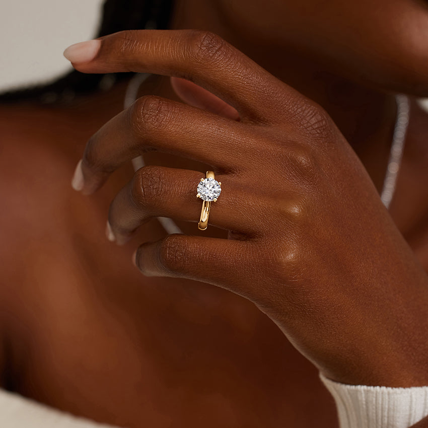 Comfort Fit 3mm Ring Engagement Ring Setting
