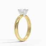 Comfort Fit 3mm Ring Yellow Gold 18k Round Engagement Ring