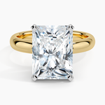 Comfort Fit 3mm Ring Yellow Gold 18k Radiant Engagement Ring