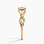 Luxe Willow Diamond Ring (1/4 ct. tw.) Yellow Gold 18k Asscher Engagement Ring