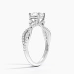 Luxe Willow Diamond Ring (1/4 ct. tw.) Platinum Cushion Engagement Ring