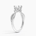 Luxe Willow Diamond Ring (1/4 ct. tw.) Platinum Heart Engagement Ring