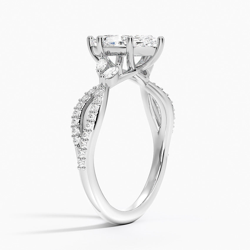 Luxe Willow Diamond Ring (1/4 ct. tw.) Platinum Marquise Engagement Ring