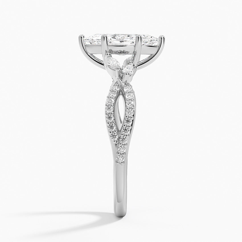 Luxe Willow Diamond Ring (1/4 ct. tw.) Platinum Marquise Engagement Ring