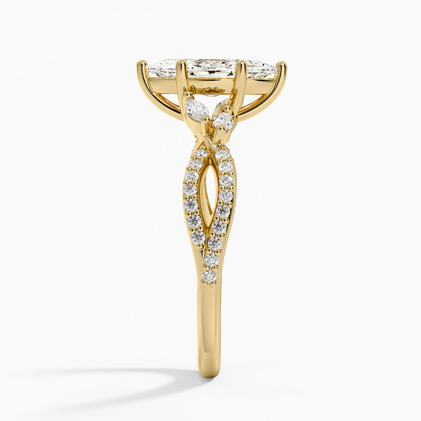 Luxe Willow Diamond Ring (1/4 ct. tw.) Yellow Gold 18k Marquise Engagement Ring