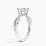 Luxe Willow Diamond Ring (1/4 ct. tw.) Platinum Oval Engagement Ring