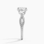 Luxe Willow Diamond Ring (1/4 ct. tw.) Platinum Oval Engagement Ring