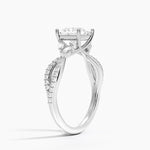 Luxe Willow Diamond Ring (1/4 ct. tw.) Platinum Princess Engagement Ring