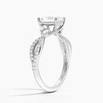 Luxe Willow Diamond Ring (1/4 ct. tw.) Platinum Radiant Engagement Ring