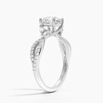 Luxe Willow Diamond Ring (1/4 ct. tw.) Platinum Round Engagement Ring