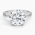 Luxe Willow Diamond Ring (1/4 ct. tw.) Platinum Round Engagement Ring