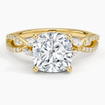 Luxe Willow Diamond Ring (1/4 ct. tw.) Yellow Gold 18k Cushion Engagement Ring