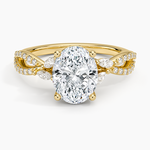 Luxe Willow Diamond Ring (1/4 ct. tw.) Yellow Gold 18k Oval Engagement Ring
