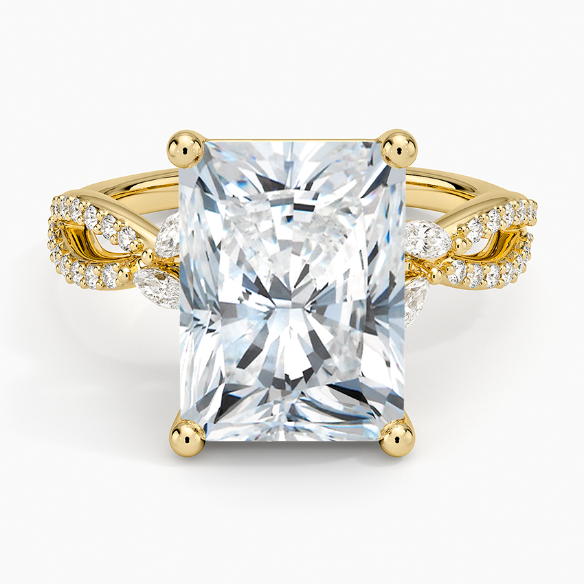 Luxe Willow Diamond Ring (1/4 ct. tw.) Yellow Gold 18k Radiant Engagement Ring