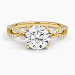Luxe Willow Diamond Ring (1/4 ct. tw.) Yellow Gold 18k Round Engagement Ring