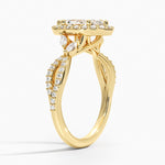 Luxe Willow Halo Diamond Ring (2/5 ct. tw.) Yellow Gold 18k Marquise Engagement Ring